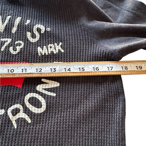 LEVI’S WOMENS SWEATSHIRT PULLOVER HOODIE GRAY SZ SMALL - Picture 3 of 11